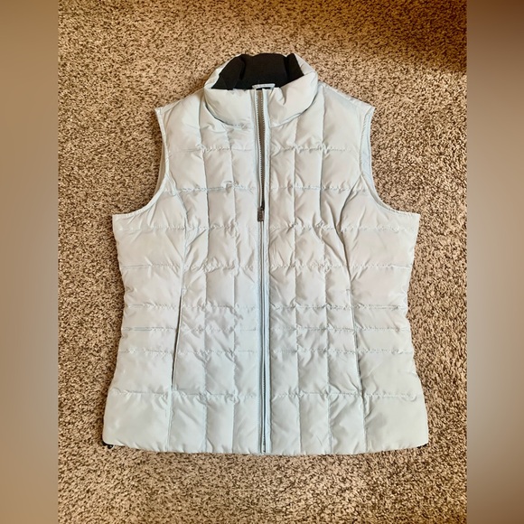 Light Blue Eddie Bauer Goose Down Vest - Picture 5 of 12